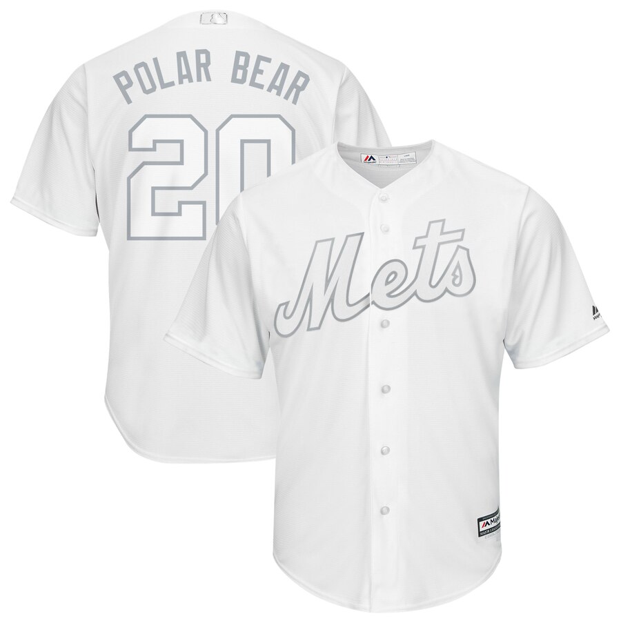 Men's New York Mets Pete Alonso "Polar Bear" Majestic White 2019 Players' Weekend Player Stitched MLB Jersey